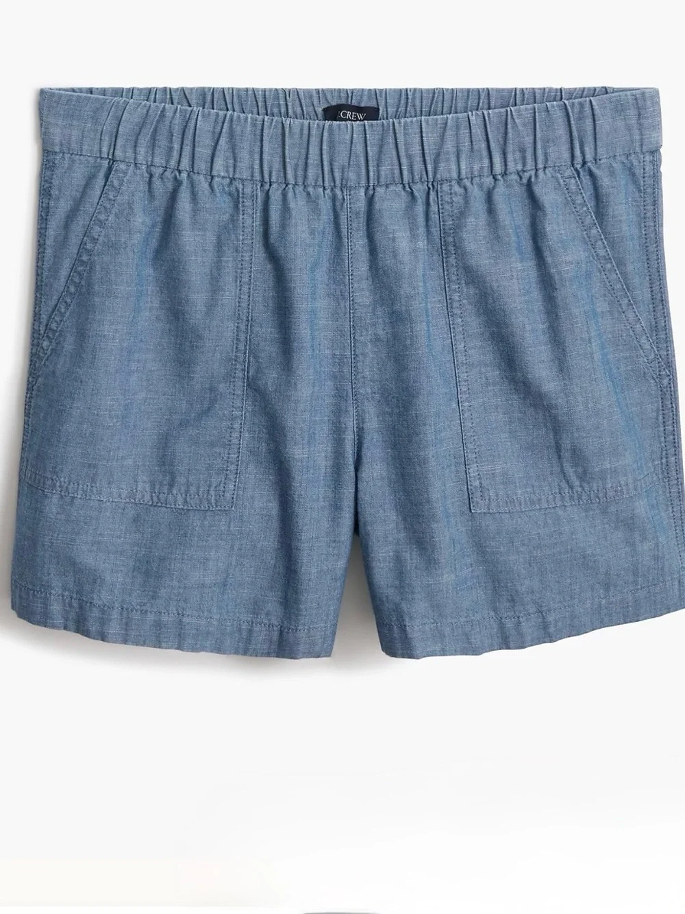 J. Crew Pull On Cotton Chambray Shorts Like New